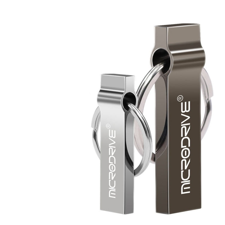 MicroDrive 128GB USB 2.0 Metal Keychain U Disk, 128GB