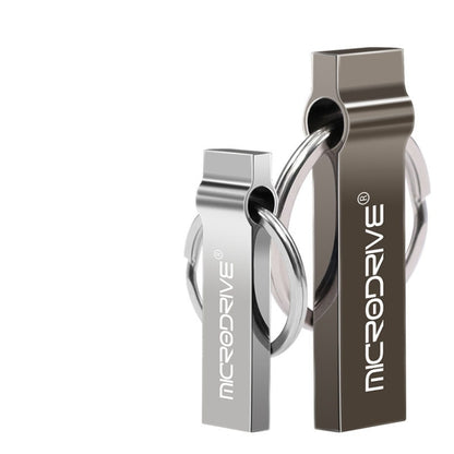 MicroDrive 128GB USB 2.0 Metal Keychain U Disk, 128GB