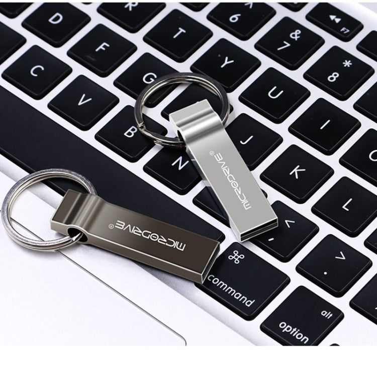 MicroDrive 128GB USB 2.0 Metal Keychain U Disk, 128GB