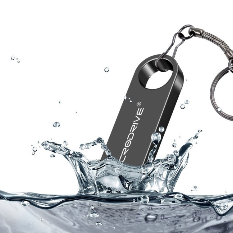 MicroDrive 8GB USB 2.0 Metal Waterproof High Speed U Disk(Gold), 8GB