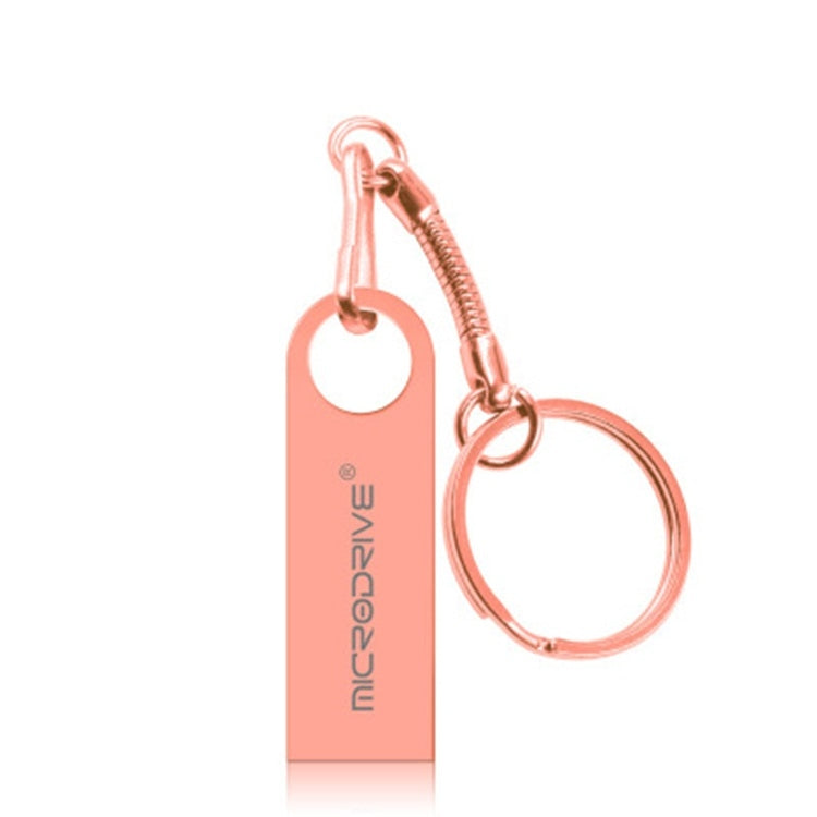MicroDrive 32GB USB 2.0 Metal Waterproof High Speed U Disk(Pink) , 32GB