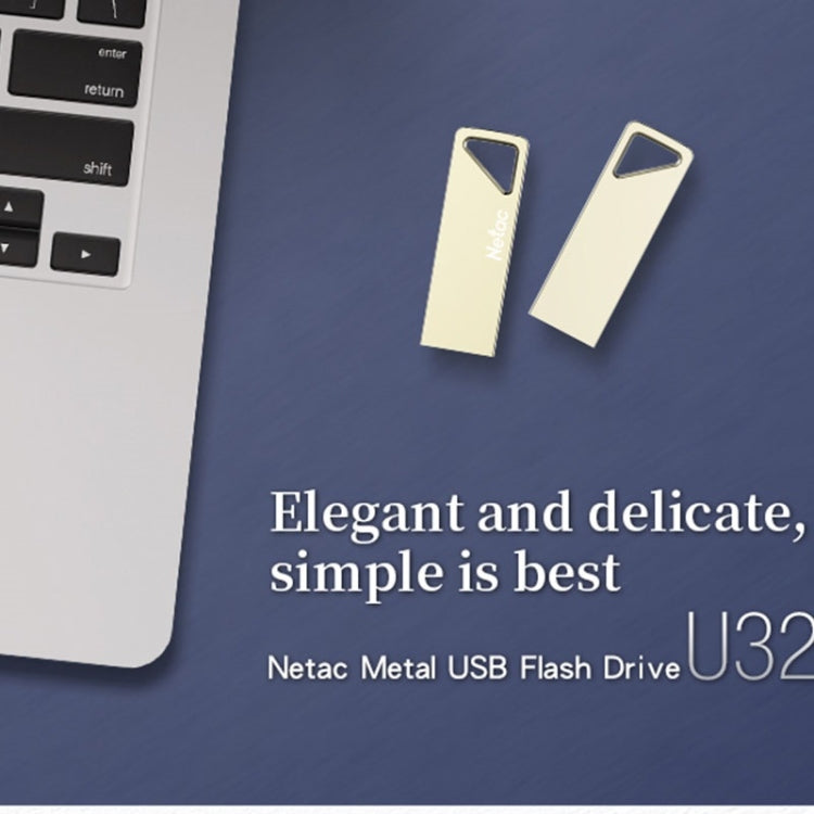 Netac U326 32GB USB 2.0 Compact and Portable Zinc Alloy U Disk, U326 32GB