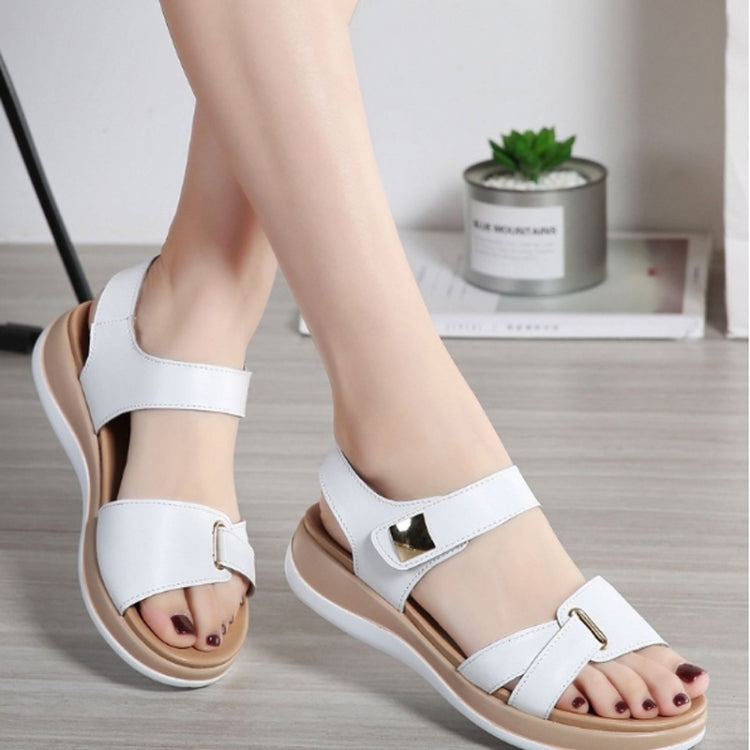 Simple and Versatile Non-slip Wear-resistant Flat Bottom Sandals for Women, 35, 36, 37, 38, 39, 40