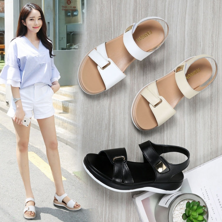 Simple and Versatile Non-slip Wear-resistant Flat Bottom Sandals for Women, 35, 36, 37, 38, 39, 40