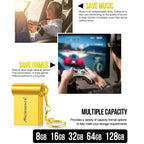 MiCRODATA 16GB USB 2.0 Computer and Car Two-use Mini U Disk(Silver Grey), 16GB