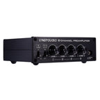 LINEPAUDIO B981 Pro 8-ch Pre-amplifier Speaker Distributor Switcher Speaker Comparator, Signal Booster with Volume Control & Earphone / Monitor Function, B981