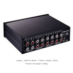 LINEPAUDIO B981 Pro 8-ch Pre-amplifier Speaker Distributor Switcher Speaker Comparator, Signal Booster with Volume Control & Earphone / Monitor Function, B981