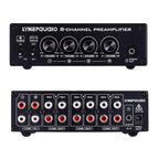 LINEPAUDIO B981 Pro 8-ch Pre-amplifier Speaker Distributor Switcher Speaker Comparator, Signal Booster with Volume Control & Earphone / Monitor Function, B981