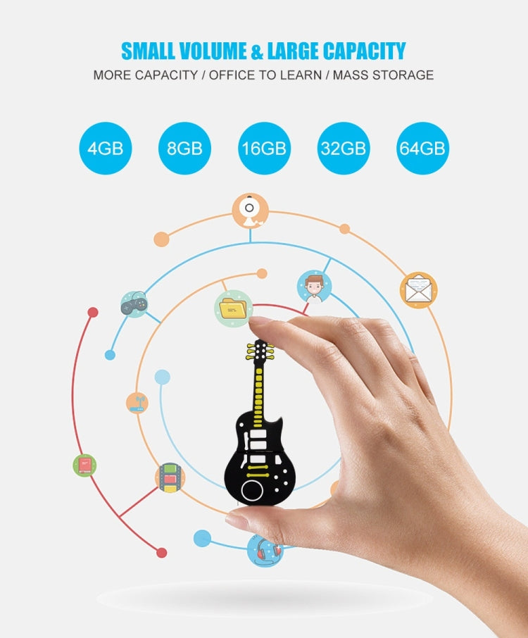 MicroDrive 32GB USB 2.0 Guitar U Disk, 32GB
