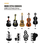 MicroDrive 128GB USB 2.0 Medium Violin U Disk, 128GB