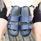 Stylish Lightweight Non-slip Wearable Slippers Beach Shoes for Men (Color:Brown Size:43), 44