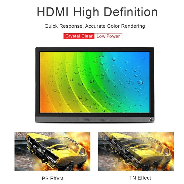 Waveshare 15.6 inch 1920x1080 Full HD Universal Portable IPS Touch Monitor, HD Port /Type-C, 15.6 inch / 16527