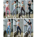 Sports Running Fitness Quick-drying Two-piece Suit (Color:Black Size:XL), S, M, L, XL