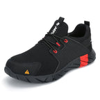 Jiefu Anti Smash And Stab Resistant Lightweight Breathable Anti Odor Flying Fabric Safety Shoes (Color:Black Size:45), 36, 37, 38, 39, 40, 41, 42, 43, 44, 45, 46, 47, 48