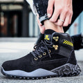Jiefu Light And Breathable Steel Head Anti Smashing, Anti Piercing, Anti Slip And Waterproof Safety Shoes (Color:High Top Black Size:48), 36, 37, 38, 39, 40, 41, 42, 43, 44, 45, 46, 47, 48