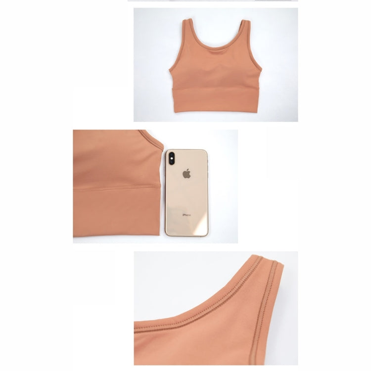 Full Package Deep U-back Shockproof Gathered Fashion Vest Sports Bra (Color:Smoked Purple Size:XL), S, M, L, XL