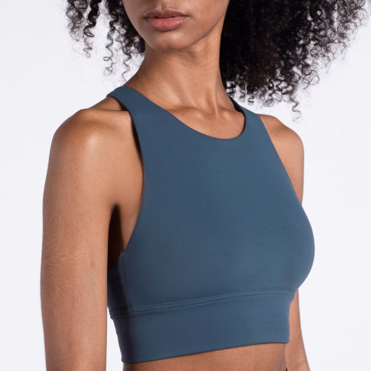 Shockproof Sports Underwear, Eiffel Small High Neck Yoga Bra (Color:Mulberry Size:XL), S, M, L, XL