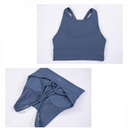 Shockproof Sports Underwear, Eiffel Small High Neck Yoga Bra (Color:Mulberry Size:XL), S, M, L, XL