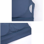 Shockproof Sports Underwear, Eiffel Small High Neck Yoga Bra (Color:Mulberry Size:XL), S, M, L, XL