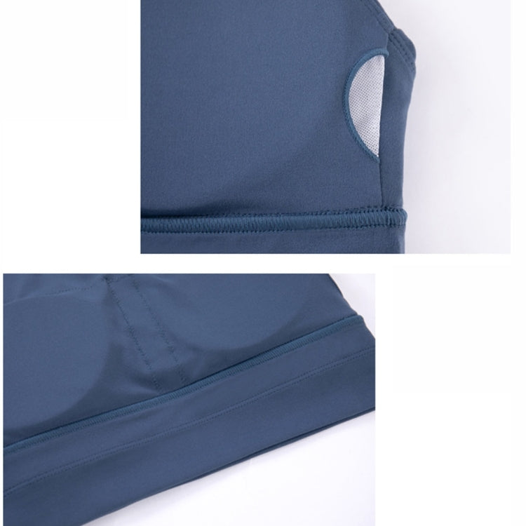 Shockproof Sports Underwear, Eiffel Small High Neck Yoga Bra (Color:Mulberry Size:XL), S, M, L, XL