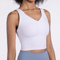 Fashionable Back Gathering Shockproof Yoga Sports Vest (Color:Dark Green Size:XL), S, M, L, XL