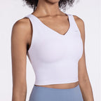 Fashionable Back Gathering Shockproof Yoga Sports Vest (Color:Dark Green Size:XL), S, M, L, XL