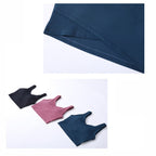 Fashionable Back Gathering Shockproof Yoga Sports Vest (Color:Dark Green Size:XL), S, M, L, XL