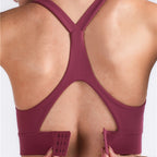 Y-shaped Wide Shoulder Belt Geometric Hollow Out Shockproof Nude Yoga Sports Underwear (Color:Smoky Blush Size:XL), S, M, L, XL