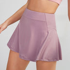 High Waist Yoga Fitness Fast Dry Skirt (Color:Orange Size:XXL), S, M, L, XL, XXL