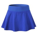 Tennis Dance Yoga Quick Drying Anti Light Lining Skirt Pants (Color:Rose Red Size:XXL), S, M, L, XL, XXL