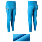 Super High Waist Slant Pocket Stretch Quick Drying Tights (Color:Colorful Gray Size:L), S, M, L, XL, XXL