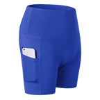 Running Training Tight Quick Drying Elastic High Waist Yoga Three Part Belt Pocket (Color:Grey Size:XXL), S, M, L, XL, XXL