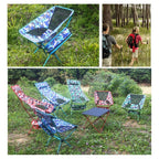Outdoor Camouflage Portable Folding Camping Chair Light Fishing Beach Chair Aviation Aluminum Alloy Backrest Recliner, Backrest Chair(blue), Backrest Chair(green), Backrest Chair(orange)