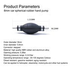 8mm Car Spherical Rubber Car Boat Motorcycle Gasoline Pump Crude Oil Pump Hand Pump, 8mm Gasoline Pump