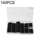 140 PCS / Box Waterproof High Toughness Oxidation Resistance Seal Heat-shrinkable Butt Wire Tube, Random Color Delivery, Butt Wire Tube
