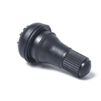 Snap-in Short Black Rubber Valve Stem (TR412) with Valve Core Wrench for Tubeless 0.453 Inch 11.5mm Rim Holes on Standard Vehicle Tires, TR412