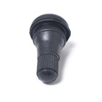 Snap-in Short Black Rubber Valve Stem (TR412) with Valve Core Wrench for Tubeless 0.453 Inch 11.5mm Rim Holes on Standard Vehicle Tires, TR412