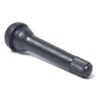Snap-in Short Black Rubber Valve Stem (TR418) 4-Pack with Valve Core Wrench for Tubeless 0.453 Inch 11.5mm Rim Holes on Standard Vehicle Tires, TR418