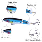 HENGJIA PE018 10cm/13g Propeller Tractor Shaped Hard Baits Fishing Lures Tackle Baits Fit Saltwater and Freshwater, PE018 1#, PE018 2#, PE018 3#, PE018 4#, PE018 5#, PE018 6#, PE018 7#, PE018 8#
